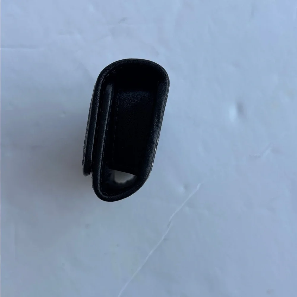 Vintage Coach Signature Black Gray Contact Case Y2K Mini Compact Makeup Stash - Picture 7 of 17